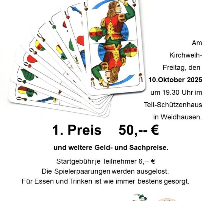 Herzliche Einladung zum Preisbierkopf am Kirchweihfreitag